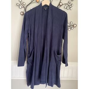 Eileen Fisher Navy Cardigan Tunic Women M M